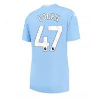Manchester City Phil Foden #47 Domáci Ženy futbalový dres 2023-24 Krátky Rukáv
